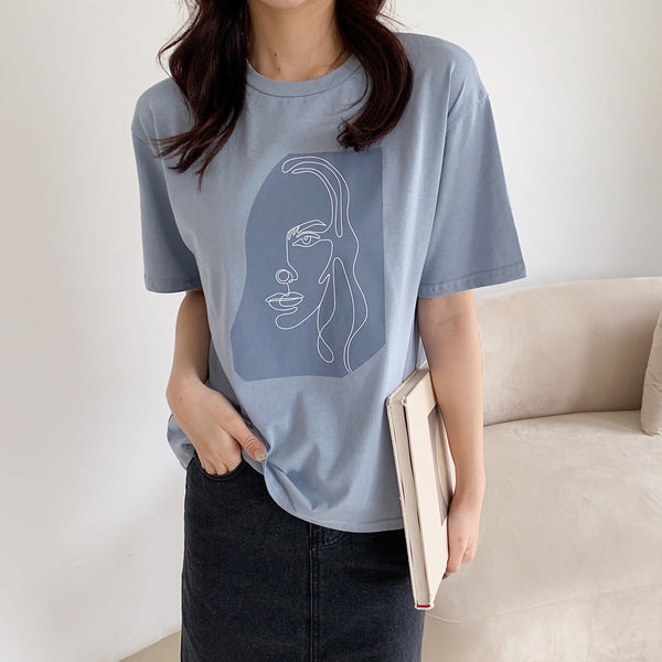 Emily Abstract Tee