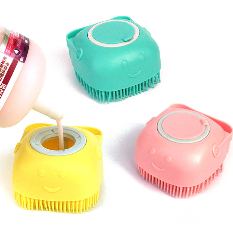 Shampoo Dispensing Dog Wash Brush